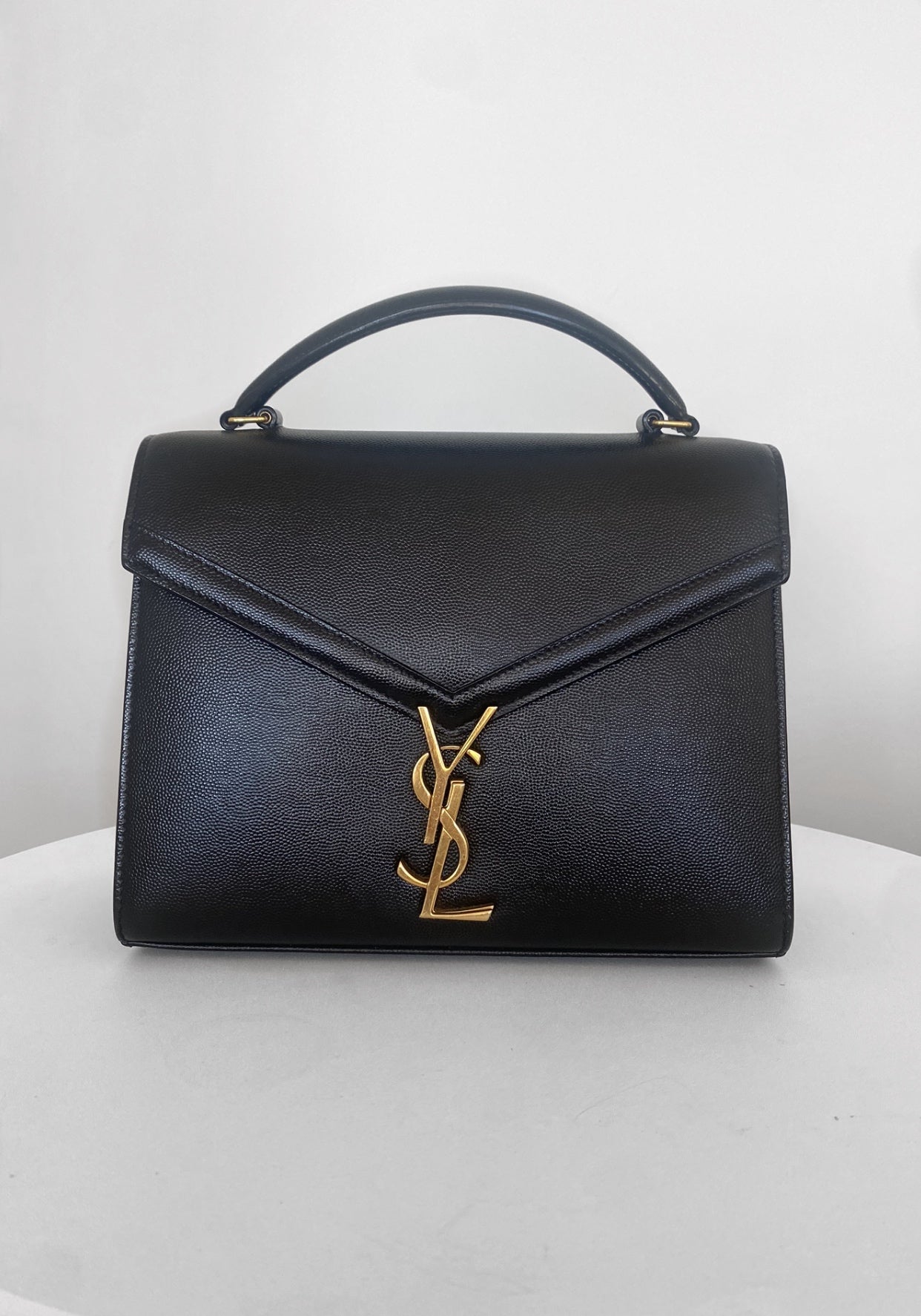 Designer Bag Hire Saint Laurent Cassandra Medium Top Handle Blk